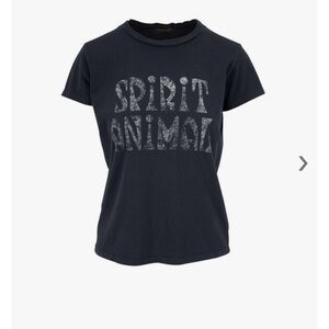 MOTHER The Boxy Spirit Animal black graphic T-Shirt